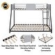 preview thumbnail 13 of 11, Stylish Design Metal Bunk Bed with Full-length Vent Board Guardrail and Sturdy structure, Black