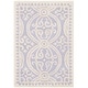 preview thumbnail 44 of 87, SAFAVIEH Handmade Cambridge Myrtis Modern Moroccan Wool Area Rug 2' x 3' - Lavender/Ivory - Rectangle