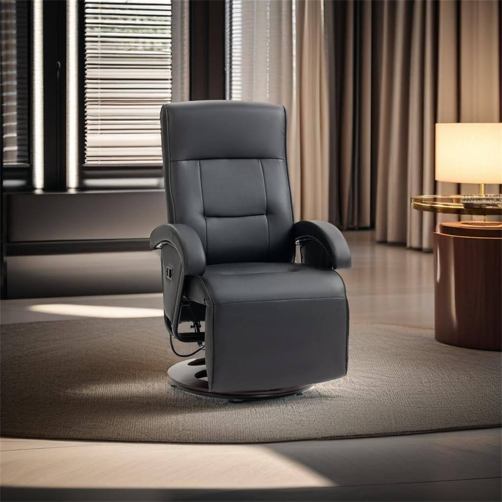 PU Recliner with Footrest