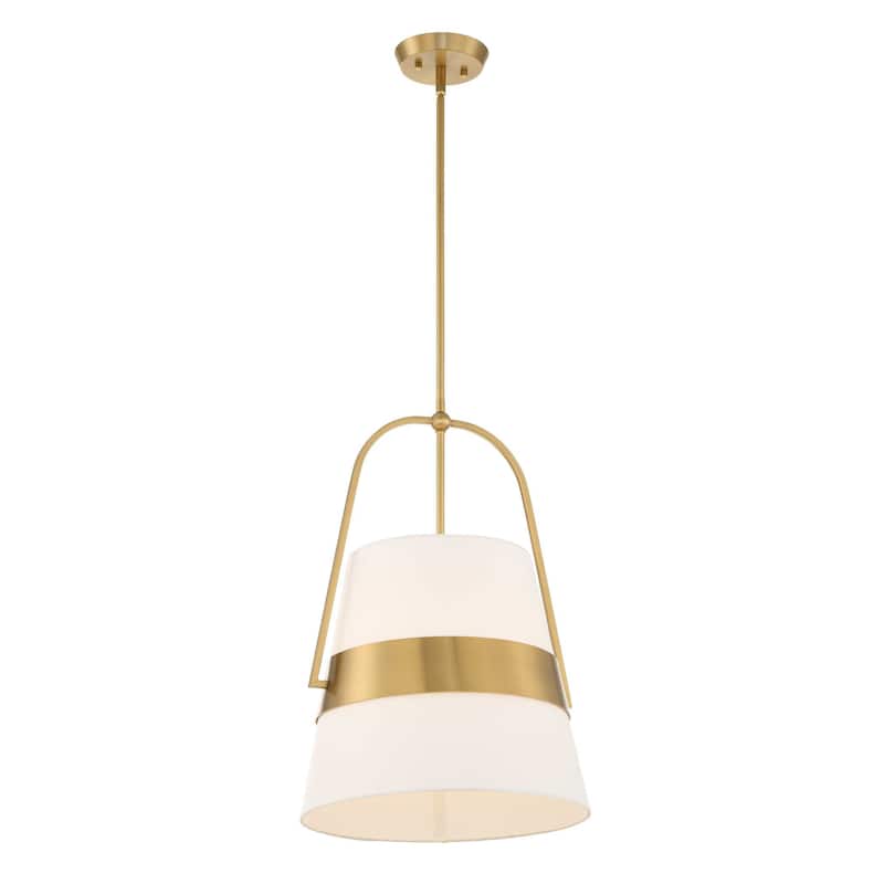 Uttermost Harness 1 Light Shade Pendant - 15"W x 15"D x 23.25"H