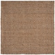 SAFAVIEH Handmade Natural Fiber Svana Jute Rug - 9' Square - Natural/Black/Natural
