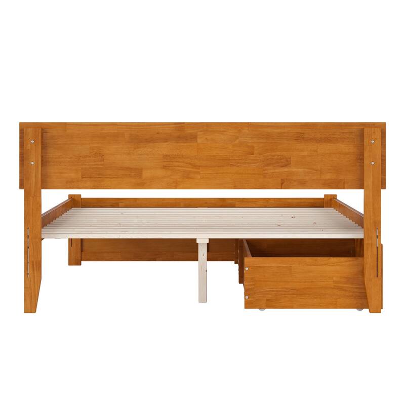 Orlando Platform Bed with Footboard and Storage Drawers