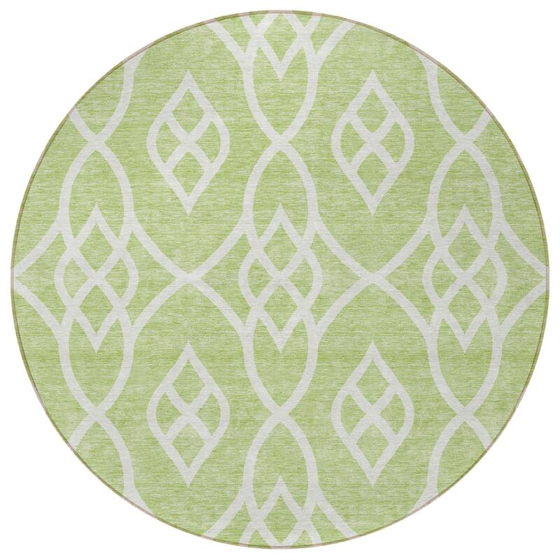 HomeRoots Trellis Transitional Rectangle Outdoor Rug