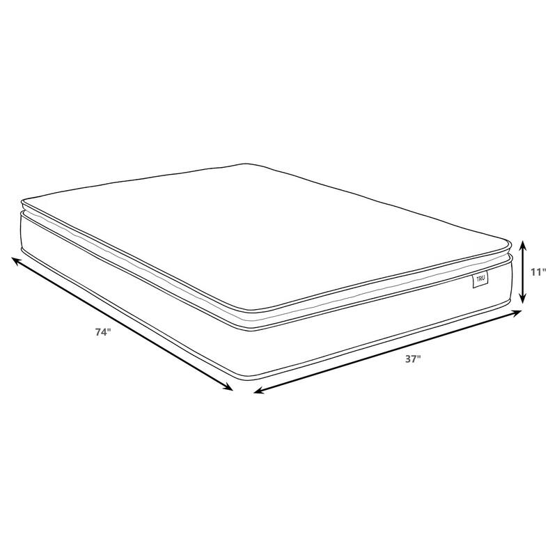Hayes 11-inch Pillow Top Memory Foam Hybrid Mattress