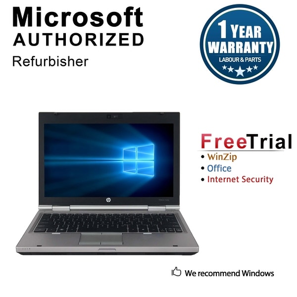 Refurbished HP EliteBook 2560P 12.5" Intel Core i7-2620M 2.70GHz 8GB DDR3 1 TB DVD Windows 10 Pro 64 Bits 1 Year Warranty