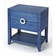 preview thumbnail 1 of 3, Handmade Amelle Blue Raffia End Table (Philippines) Blue - Wood