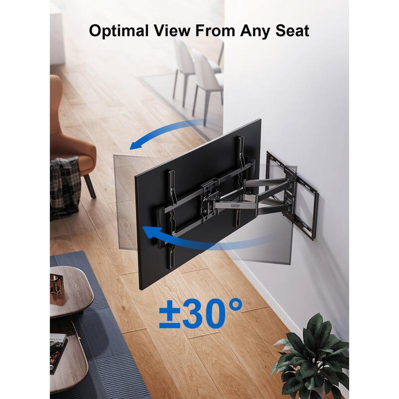 ErgoAV Motion Mount with Dual Arms for TVs 49″ to 90″