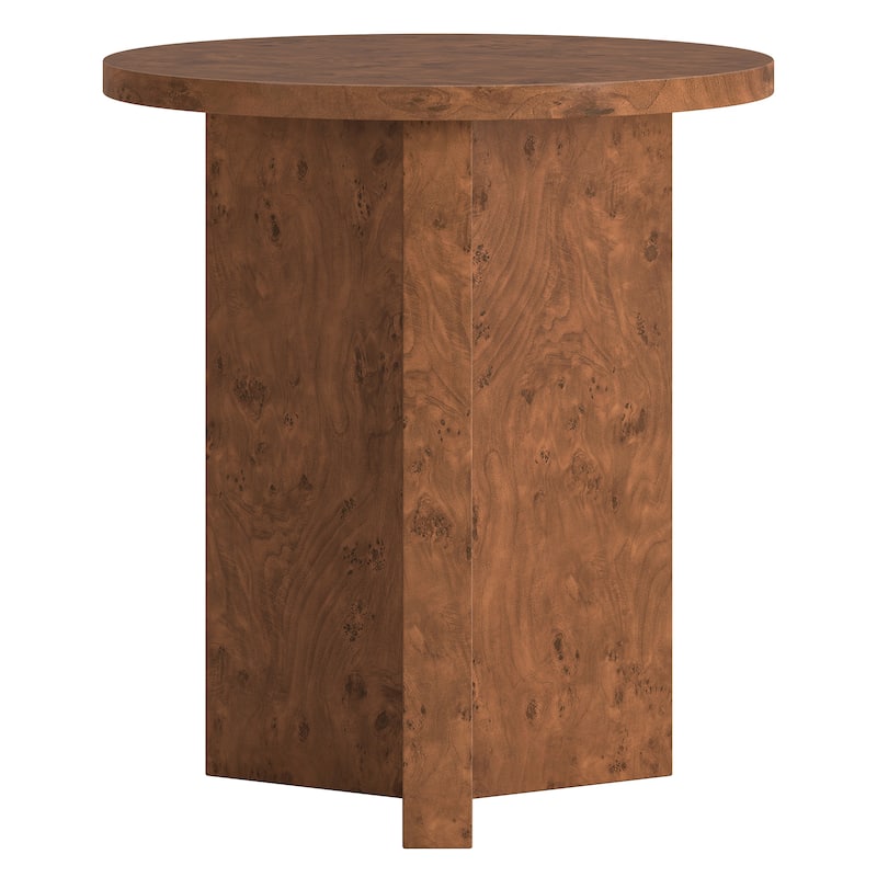 Anders 20" Wide Burled Side Table - 20" Wide
