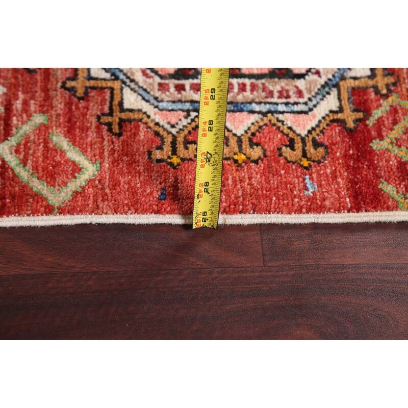 Tribal Geometric Kazak Oriental Home Decor Area Rug Wool Hand-knotted - 6'4" x 9'8"