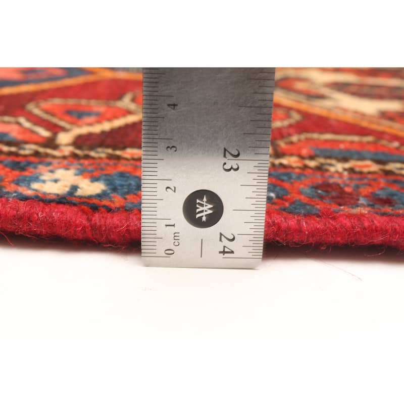 ECARPETGALLERY Hand-knotted Kayseri Vintage Red Wool Rug - 3'11 x 6'2