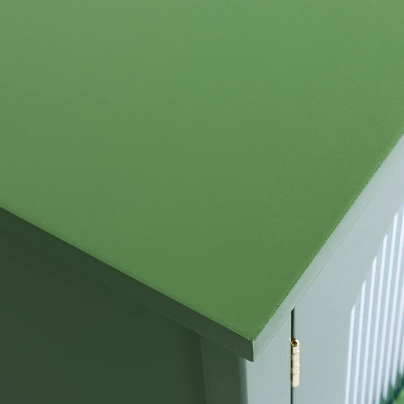 71" Modern TV Stand, Entertainment Center Media Console, Solid Wood Frame TV Cabinet with Changhong Glass Doors & Metal Handles