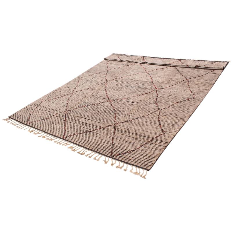 ECARPETGALLERY Hand-knotted Tangier Beige Wool Rug - 10'0 x 13'9