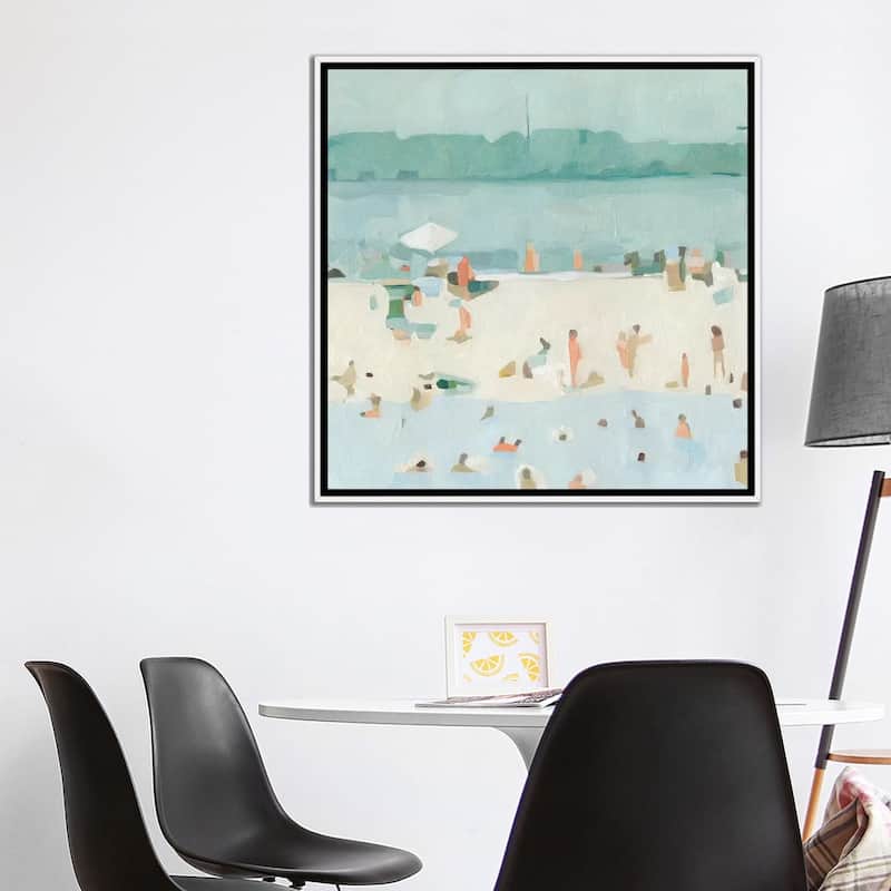 iCanvas "Sea Glass Sandbar I" by Emma Scarvey Framed Canvas Print