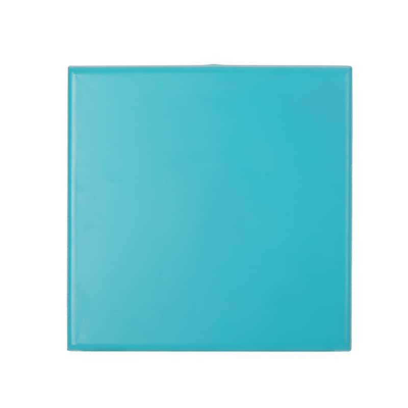 Outdoor Teal 18in Side Table for Garden Use