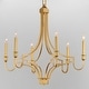 preview thumbnail 4 of 3, Maxim 12786 Normandy 6 Light 29" Wide Taper Candle Style Chandelier