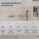 preview thumbnail 16 of 28, Waterfall Tub Faucet with Rough-in Valve,Wall Mounted Tub Spout with Handheld Shower
