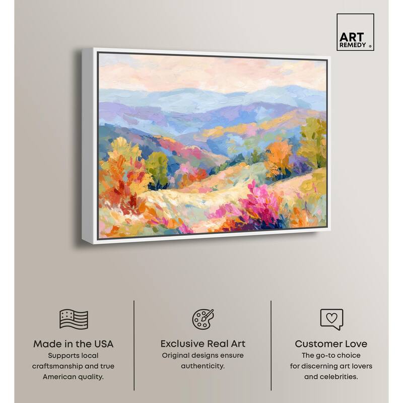 Colorful Valley II Canvas by Art Remedy
