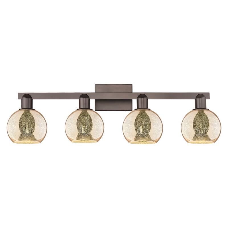 Innovations Lighting Endless Possibilities Arcadia - Athens - 4 Light 33" Bath Vanity Light - Mercury/Oil Rubbed Bronze