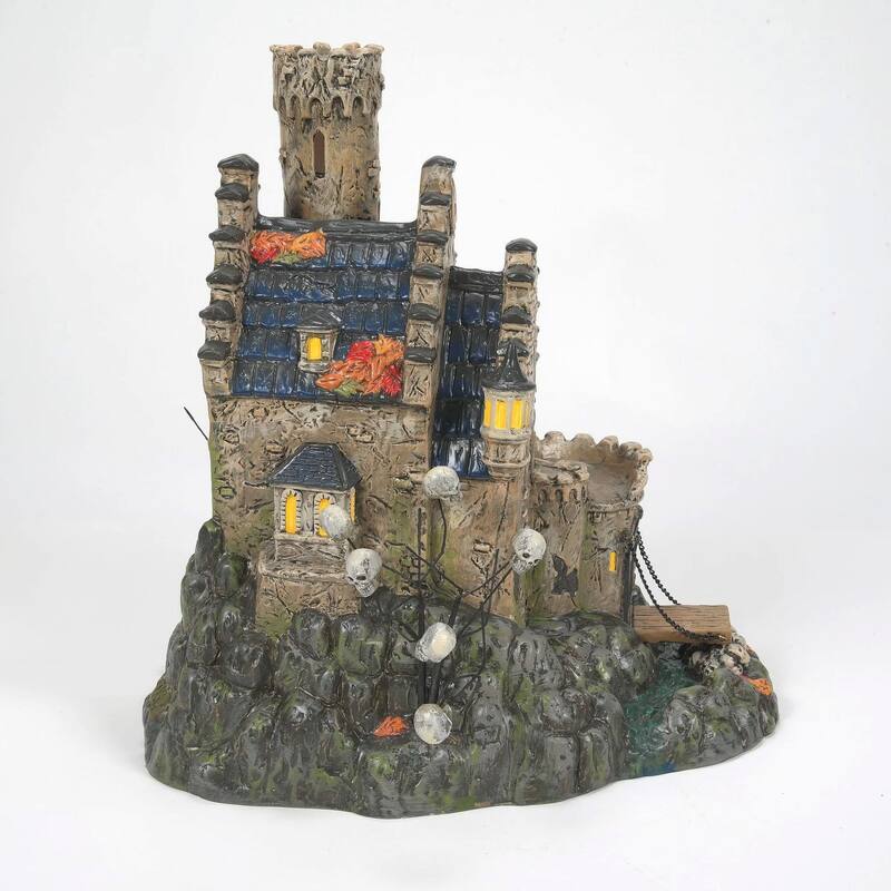 Department 56 Snow Village Castle Calvaria Lighted Halloween Building