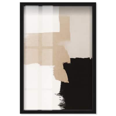 Beige and Black II Shadowbox by Art Remedy