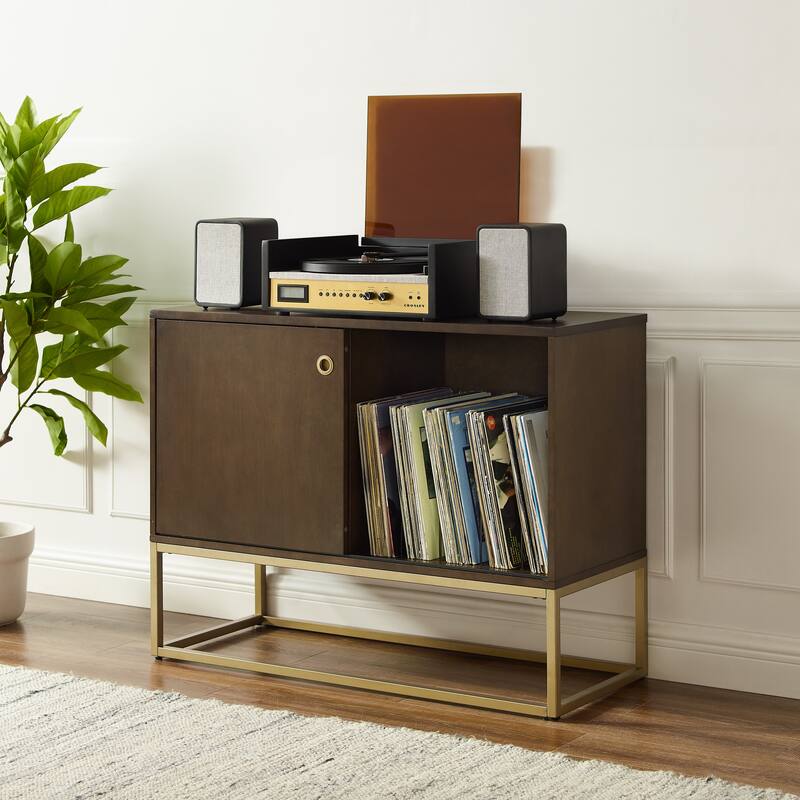 Byron Media Console - Dark Brown