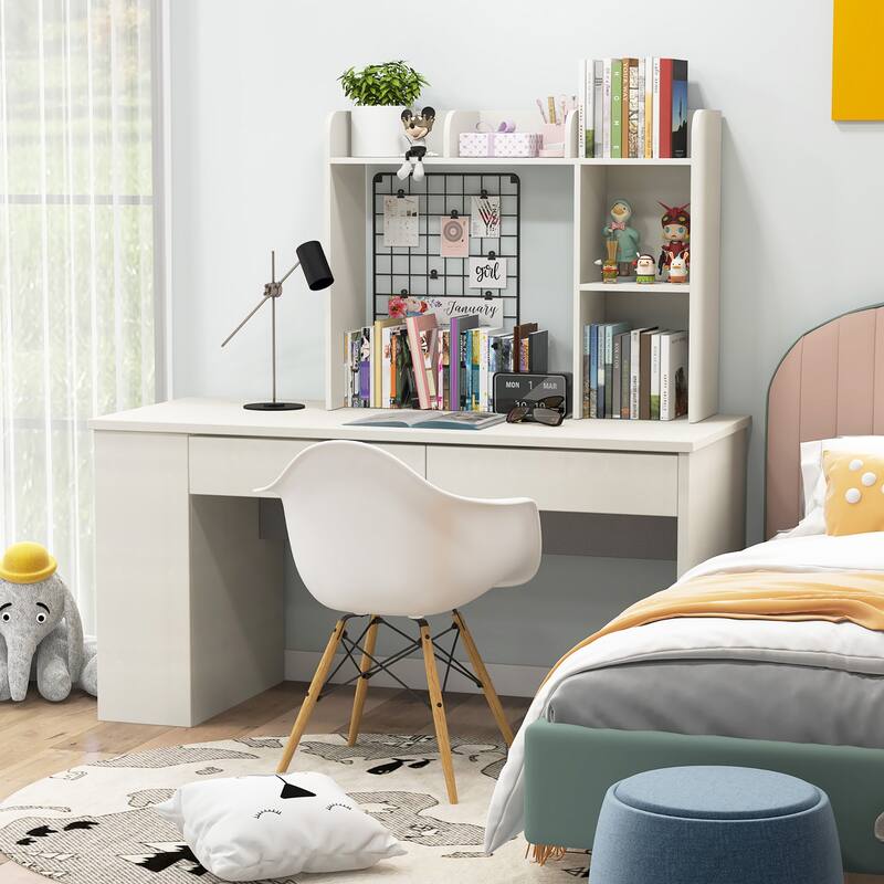 Costway Desk Bookshelf Desktop Storage Organizer Display Shelf Rack