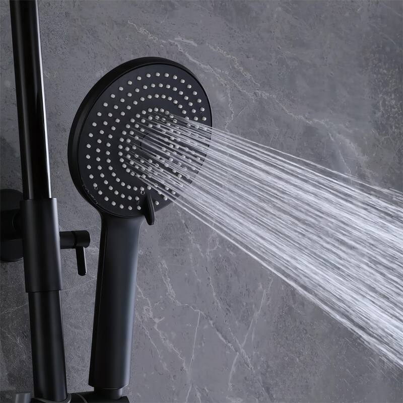 5Way Wall Mounted Complete 10'' Rainfall Shower System With Handheld