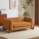 preview thumbnail 3 of 59, Alma Upholstered Boucle Loveseat by Christopher Knight Home Caramel