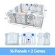 preview thumbnail 3 of 3, 16+2 Combination Baby Playard Playpen Indoor Plastic Material Baby Fence