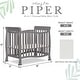 preview thumbnail 9 of 12, Dream On Me Violet 4-In-1 Convertible Mini Crib