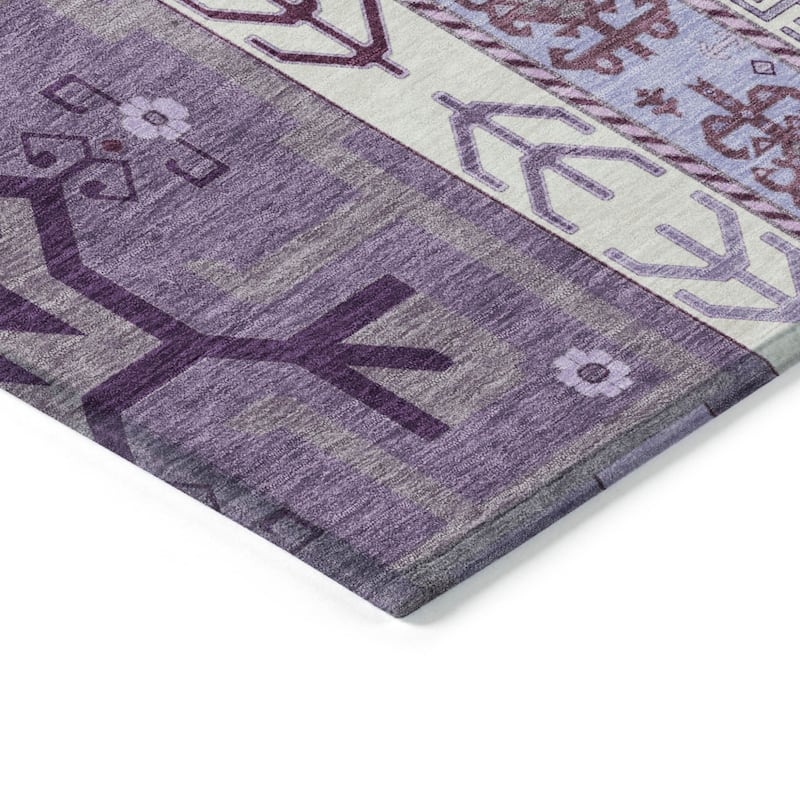 HomeRoots Aztec Transitional Rectangle Outdoor Rug