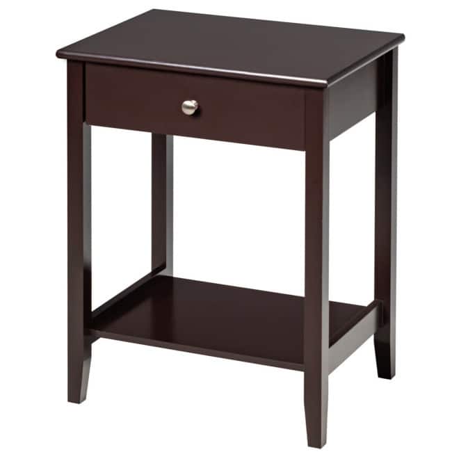 Wooden Nightstand End Table Storage Display