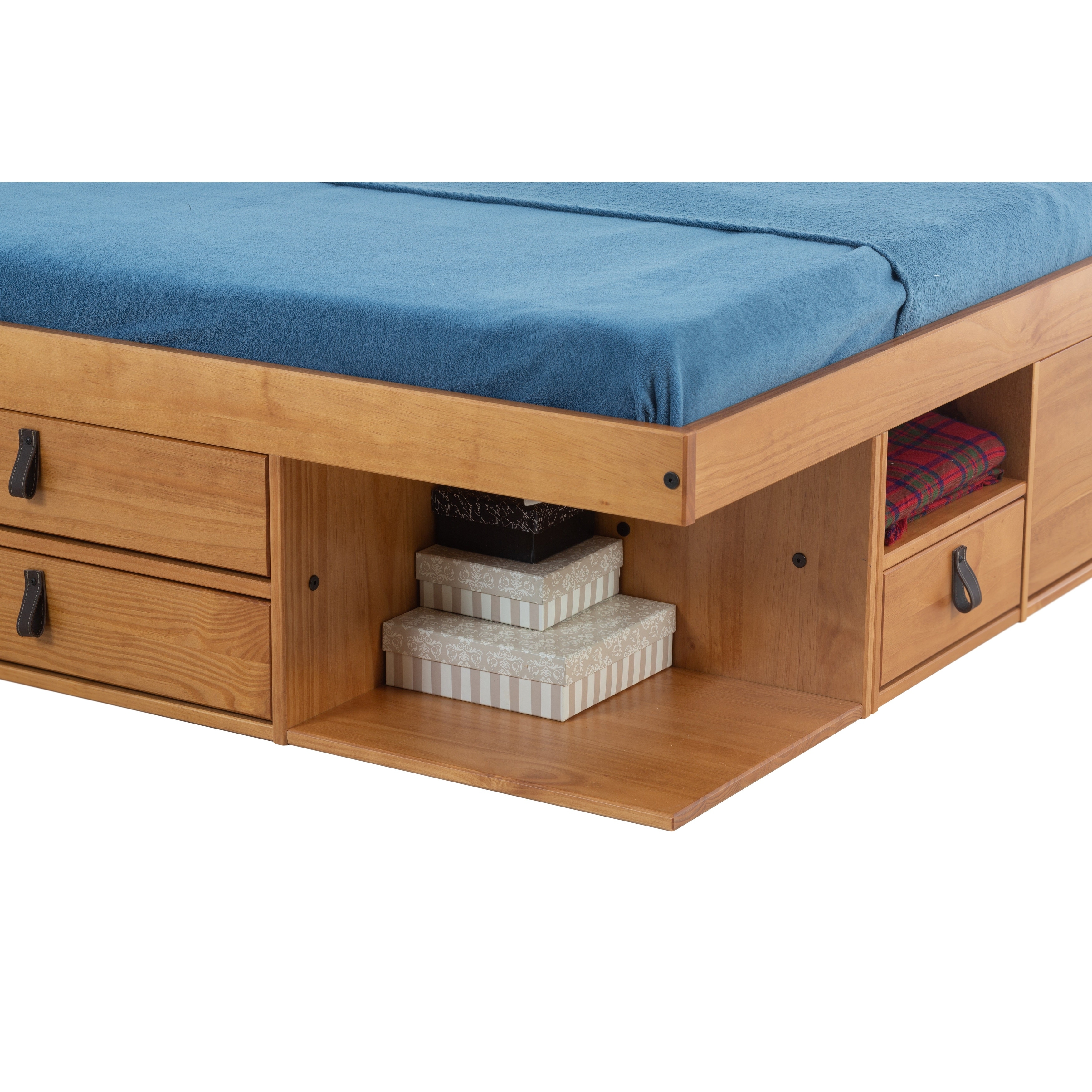 Senita storage platform store bed with drawer