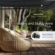 preview thumbnail 3 of 11, ALEKO Moroccan Semi-Cassette Motorized Patio Awning - Onyx Black - 20 x 10 Feet