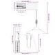 preview thumbnail 4 of 19, vidaXL Swing Set Outdoor Backyard Wooden Playground Equipment for Kids Age 3-8