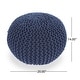 preview thumbnail 48 of 62, Moro Handcrafted Modern Cotton Pouf by Christopher Knight Home