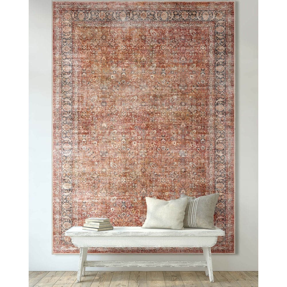 Well Woven Asha Delphine Vintage Persian Flat-Weave Area Rug