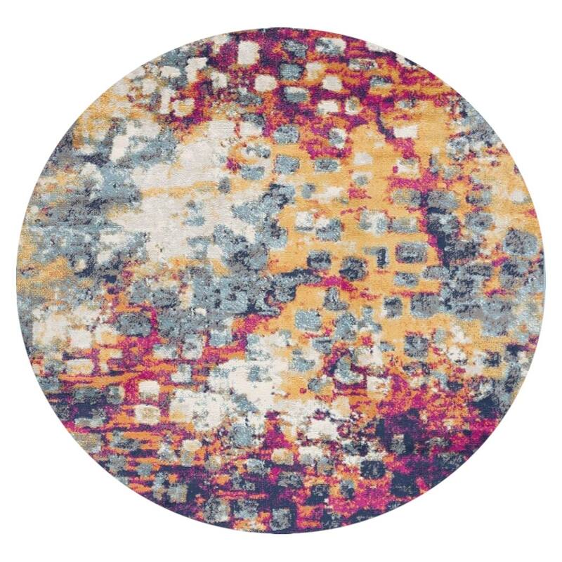 HomeRoots Codo Abstract Modern Square Area Rug