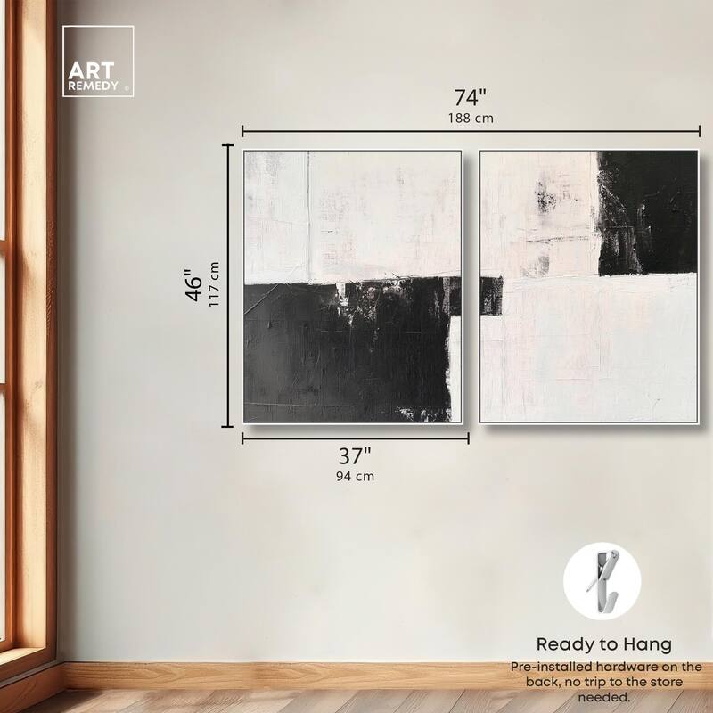 Shattered Symmetry II Canvas Set of 2 by Art Remedy
