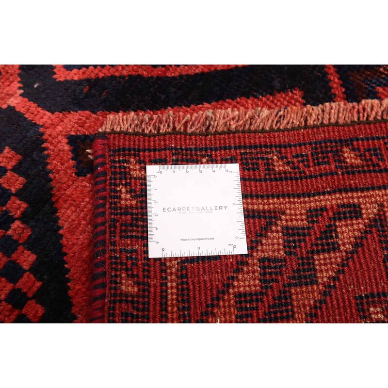 ECARPETGALLERY Hand-knotted Melis Red Wool Rug - 4'0 x 8'11