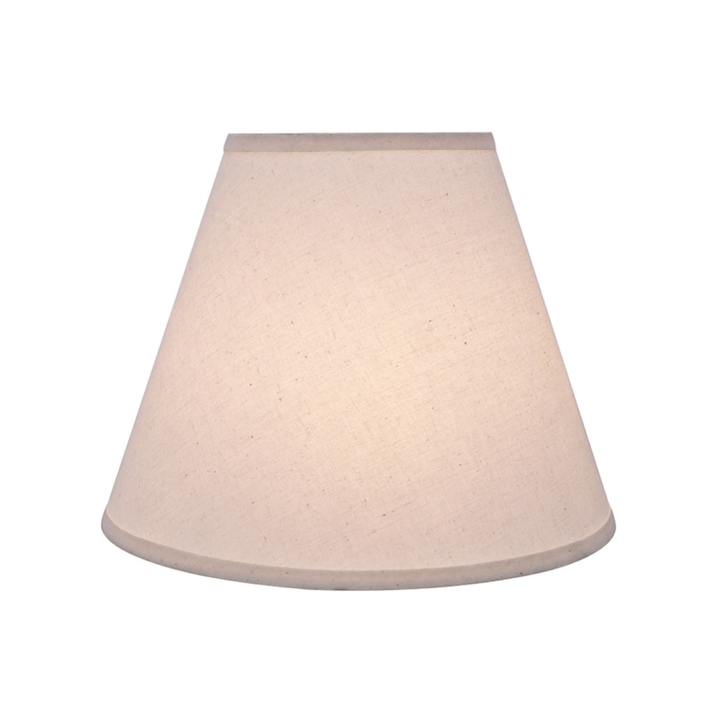 Aspen Creative Hardback Empire Shaped Spider Construction Lamp Shade in Off White (7" x 14" x 11")