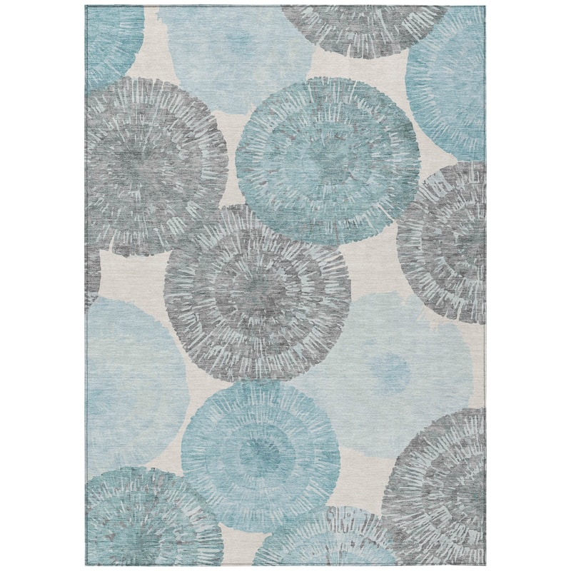Machine Washable Indoor/ Outdoor Contemporary Devaughn Chantille Rug