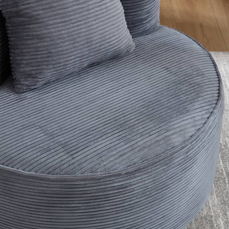 Plush Lounger Soft Sofa No Assembly Required