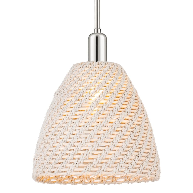 Innovations Lighting 716-1S-NBD-12-NAT Natural Ballston Dome 12" Wide - Polished Nickel