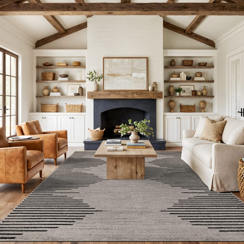 Bohemian Stripe Area Rug