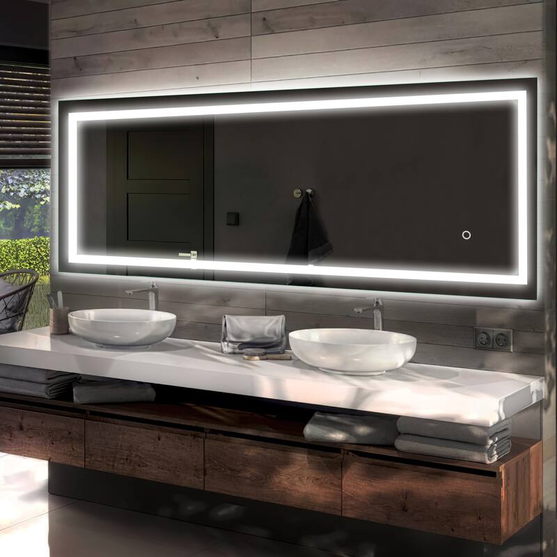 Full-length LED Illuminated Bathroom Vanity Floor Mirror
