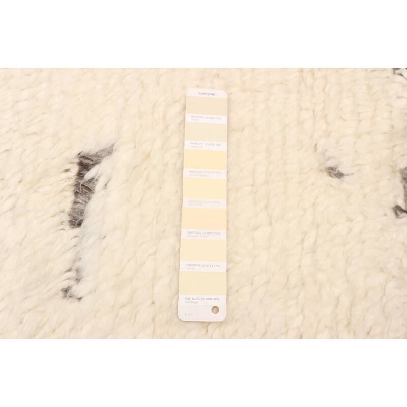 ECARPETGALLERY Hand-knotted Tangier Cream Wool Rug - 8'0 x 9'8