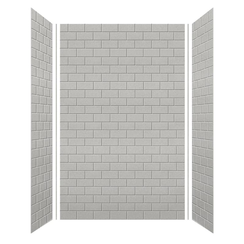Transolid SaraMar 36-In X 60-In X 96-In Glue to Wall Shower Walls - 60" x 36" x 96" - 60" x 36" x 96"