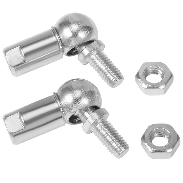 CS8 M5x0.8mm Carbon Steel Right Hand Rod End Ball Bearing With Stud 2pcs