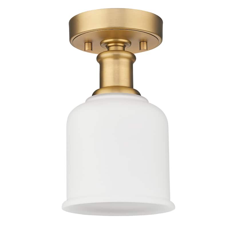Z-Lite 733F1 Bryant 6" Wide Semi-Flush Ceiling Fixture